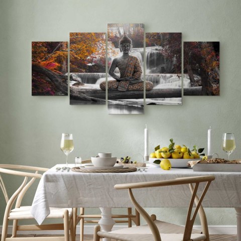 Obraz - Jesienny Budda 225x112.5 Premium Print