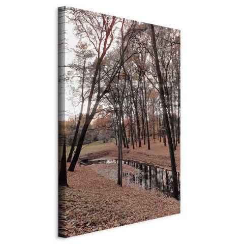 Obraz - Jesienny spacer (1-częściowy) pionowy 40x60 Na płótnie włoskim