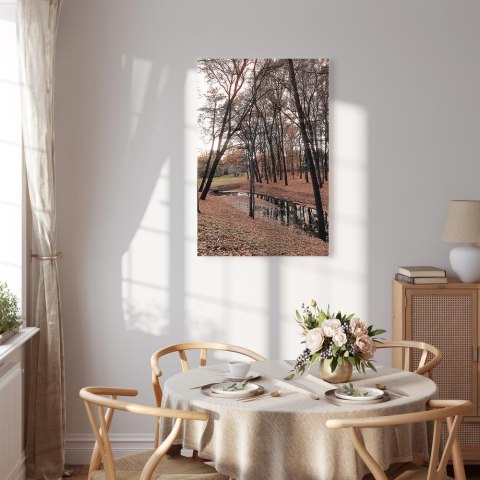 Obraz - Jesienny spacer (1-częściowy) pionowy 40x60 Na płótnie włoskim