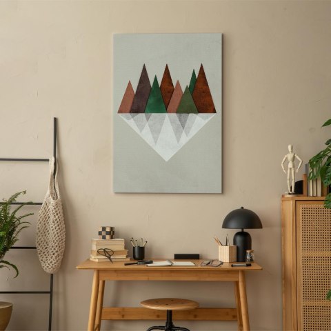 Obraz - Symetryczna kraina (1-częściowy) pionowy 20x30 Na płótnie włoskim