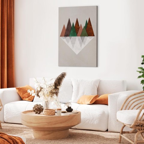 Obraz - Symetryczna kraina (1-częściowy) pionowy 60x90 Standard