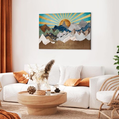 Obraz - Poranek w górach (1-częściowy) szeroki 60x40 Standard