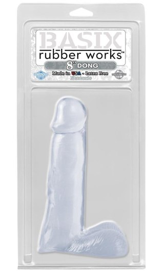 BASIX RUBBER WORKS Dildo z jądrami 20 cm