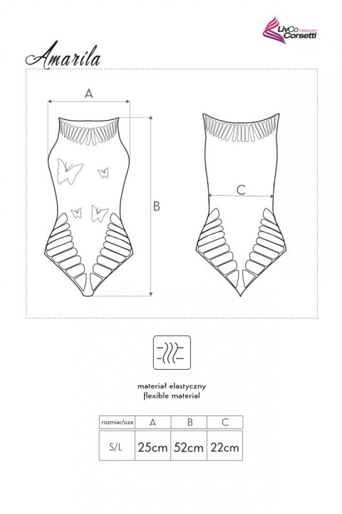 Body Amarila XG024 rozmiar - S/L
