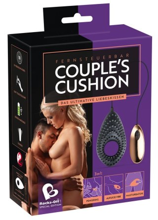 Couple's Cushion Wibro-pierścień na penisa dla par z 10 trybami wibracji