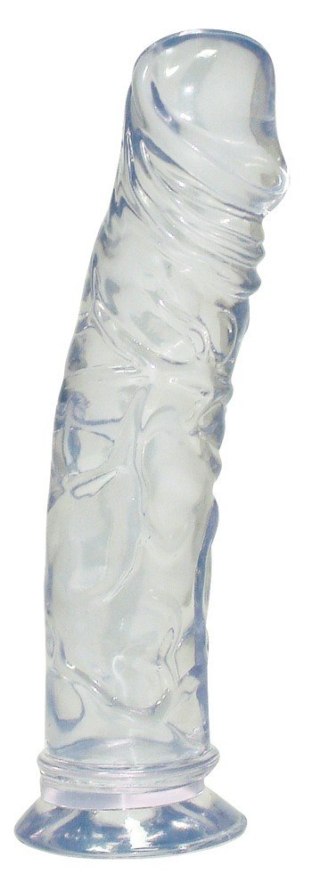 Crystal Clear Dildo penis z przyssawką