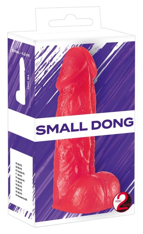 Dildo penis z jądrami Small Dong 15 cm