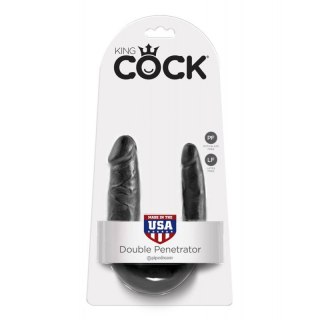 King Cock U-Shaped Small Dwustronne Dildo