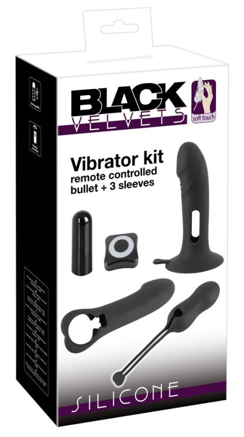 Mini wibrator z 3 różnymi nakładkami