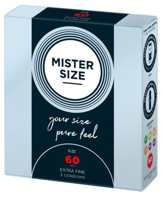 Prezerwatywy Mister Size 60mm (3 szt)