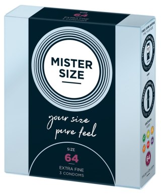 Prezerwatywy Mister Size 64mm (3 szt)