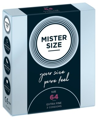Prezerwatywy Mister Size 64mm (3 szt)
