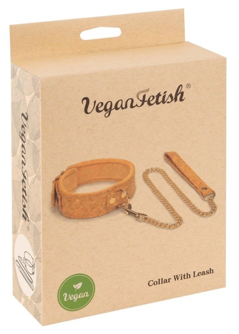 Vegan Zapięcie na szyję i smycz z naturalnego korka