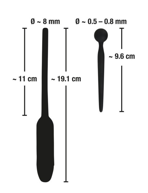 Wibrujący dilator+zatyczka do penisa