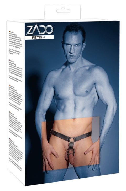 ZADO Stringi z dildo i pierścieniami na penis L/XL