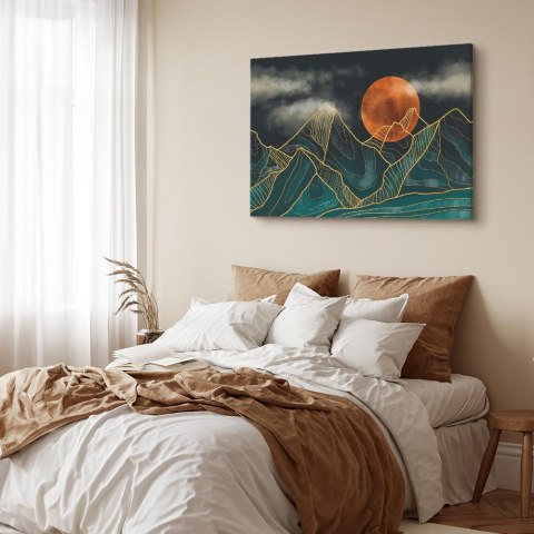 Obraz - Górski spokój (1-częściowy) szeroki 30x20 Akustyczny