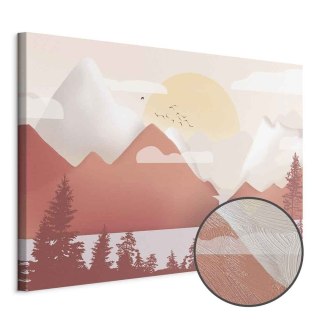 Obraz - Krajobraz o zachodzie (1-częściowy) szeroki 60x40 Premium Print