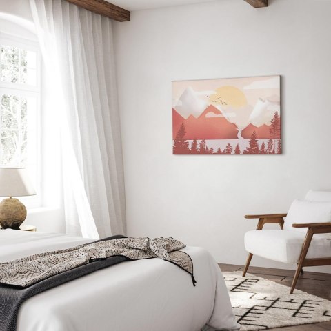 Obraz - Krajobraz o zachodzie (1-częściowy) szeroki 90x60 Akustyczny