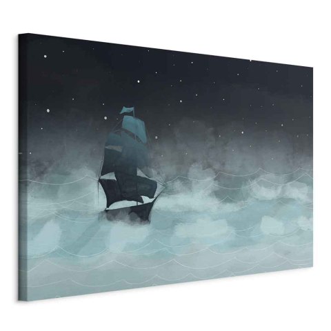 Obraz - Nocne fale (1-częściowy) szeroki - drugi wariant 60x40 Standard