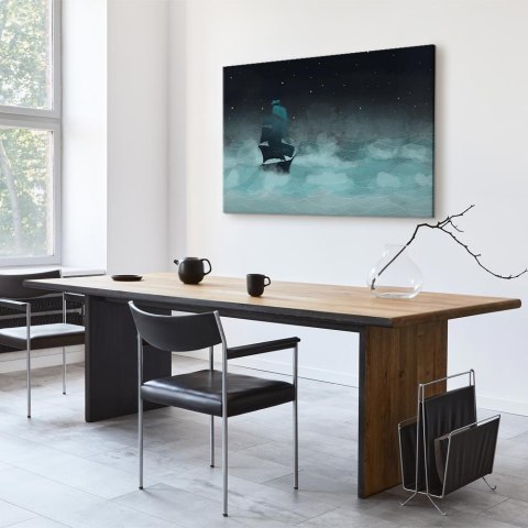 Obraz - Nocne fale (1-częściowy) szeroki - drugi wariant 90x60 Standard