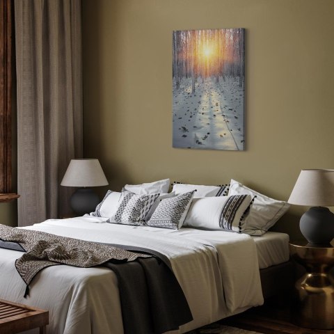 Obraz - Zimowe popołudnie (1-częściowy) pionowy 20x30 Premium Print