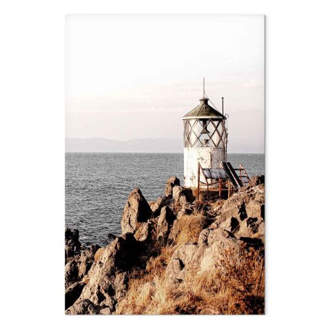 Obraz - Latarnia na klifie (1-częściowy) pionowy 40x60 Standard