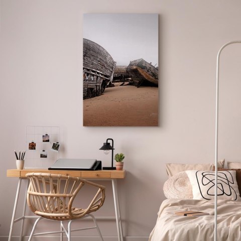 Obraz - Opuszczone kutry (1-częściowy) pionowy 40x60 Standard