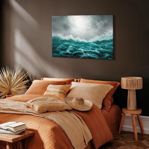 Obraz - Niespokojny ocean (1-częściowy) szeroki 30x20 Na płótnie włoskim