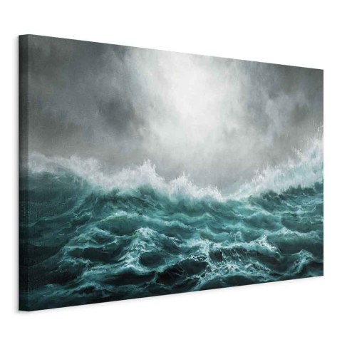 Obraz - Niespokojny ocean (1-częściowy) szeroki 60x40 Na płótnie włoskim