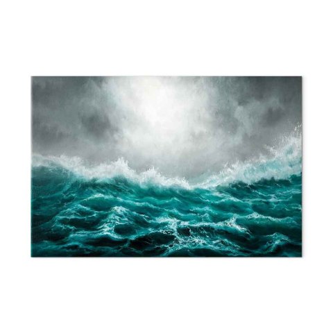 Obraz - Niespokojny ocean (1-częściowy) szeroki 60x40 Na płótnie włoskim