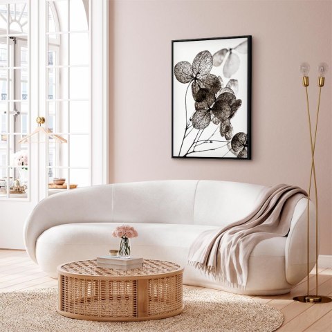 Obraz - Przezroczysta koniczyna (1-częściowy) pionowy 40x60 W ramie drewnianej czarnej