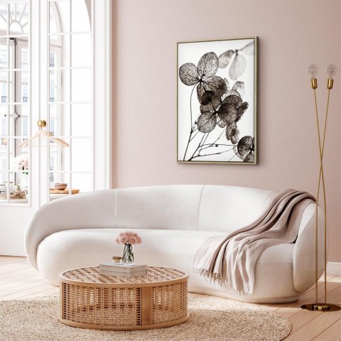 Obraz - Przezroczysta koniczyna (1-częściowy) pionowy 60x90 W ramie drewnianej naturalnej