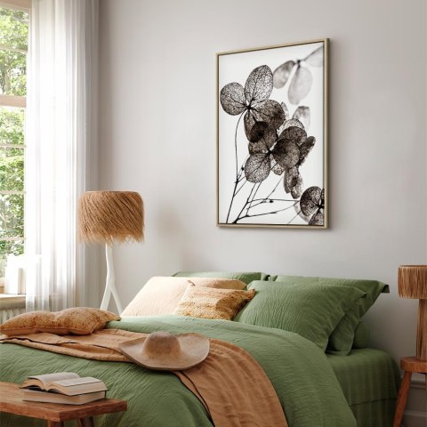 Obraz - Przezroczysta koniczyna (1-częściowy) pionowy 80x120 W ramie drewnianej naturalnej