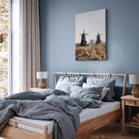 Obraz - Drewniany wiatrak (1-częściowy) pionowy 20x30 Na płótnie włoskim