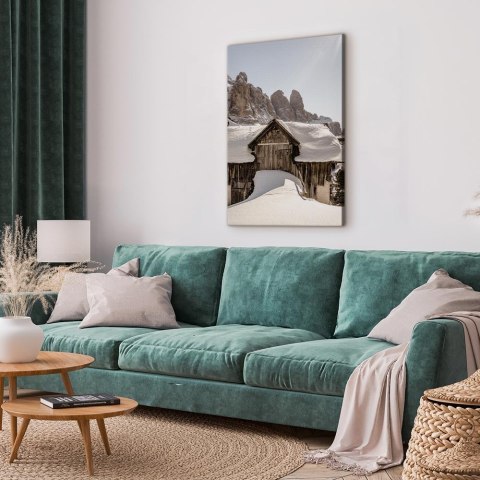 Obraz - Zima w Dolomitach (1-częściowy) pionowy 20x30 Akustyczny