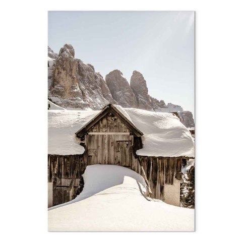 Obraz - Zima w Dolomitach (1-częściowy) pionowy 60x90 Standard