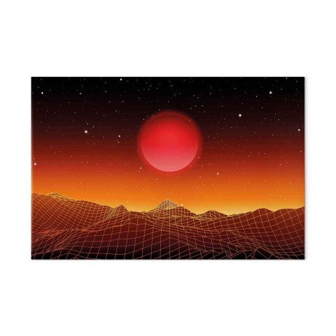 Obraz - Pejzaż futurystyczny (1-częściowy) szeroki 90x60 Standard