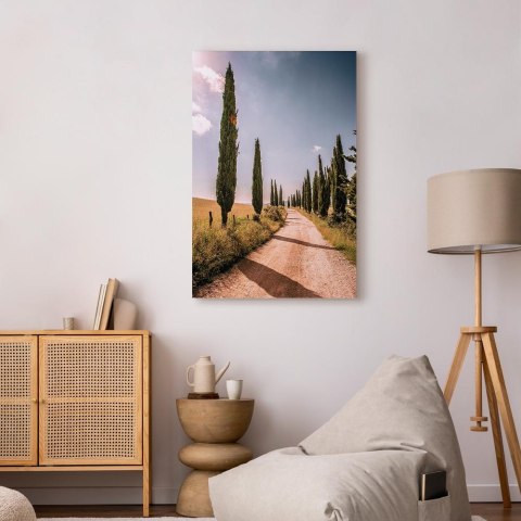 Obraz - Włoskie cypry (1-częściowy) pionowy 20x30 Akustyczny