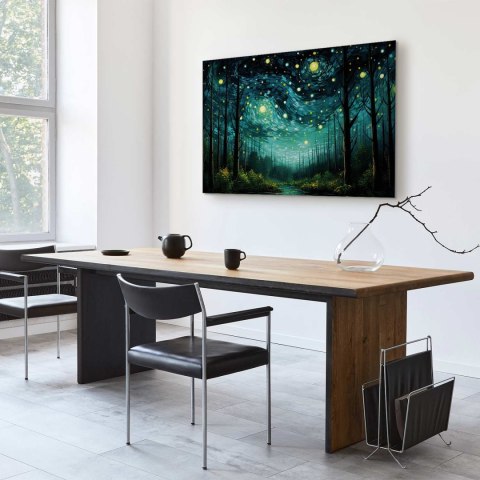 Obraz - Gwieździsta noc - współczesna wersja nocnego nieba Van Gogha 30x20 Premium Print