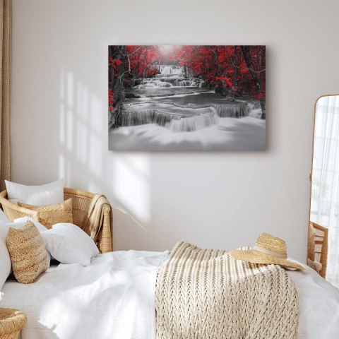 Obraz - Kaskada myśli (1-częściowy) szeroki czerwony 30x20 Standard