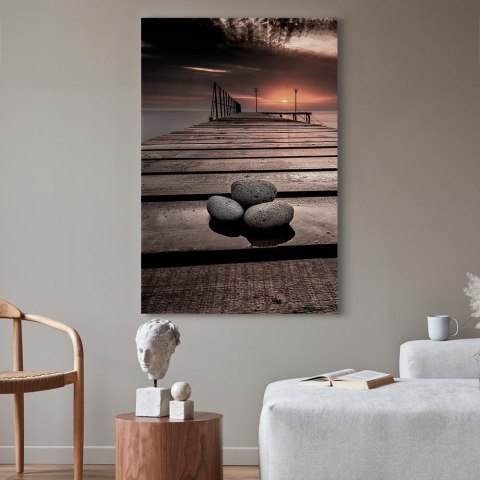 Obraz - Wrześniowy zachód słońca (1-częściowy) pionowy 40x60 Na płótnie włoskim