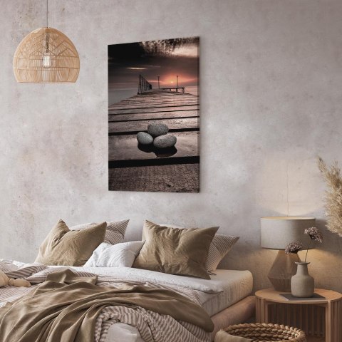 Obraz - Wrześniowy zachód słońca (1-częściowy) pionowy 40x60 Na płótnie włoskim