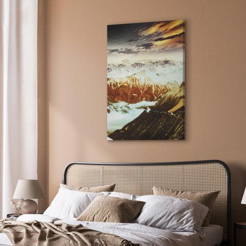 Obraz - Miedziane góry (1-częściowy) pionowy 20x30 Akustyczny