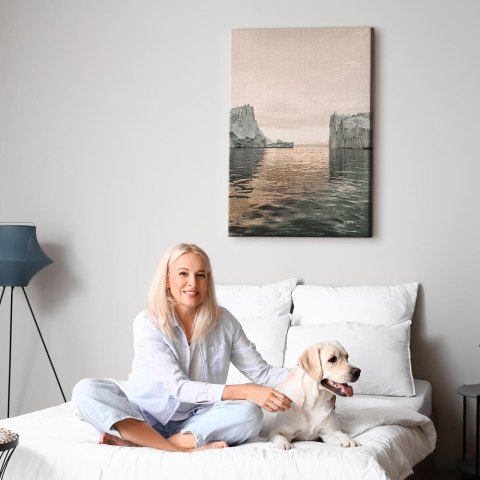 Obraz - Lodowe posągi (1-częściowy) pionowy 20x30 Akustyczny