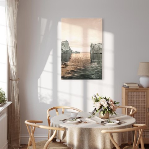 Obraz - Lodowe posągi (1-częściowy) pionowy 20x30 Akustyczny