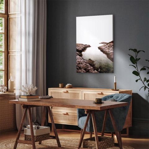 Obraz - Skalista przystań (1-częściowy) pionowy 40x60 Standard