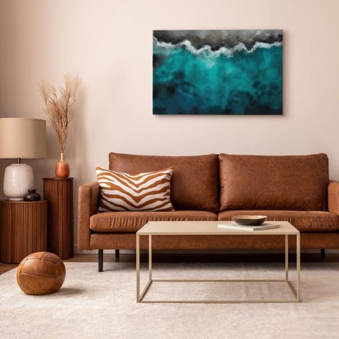 Obraz - Błękitna laguna (1-częściowy) szeroki 90x60 Standard
