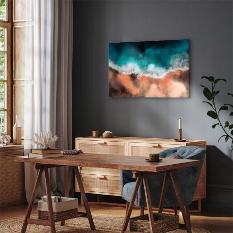Obraz - Fale na piasku (1-częściowy) szeroki 60x40 Standard