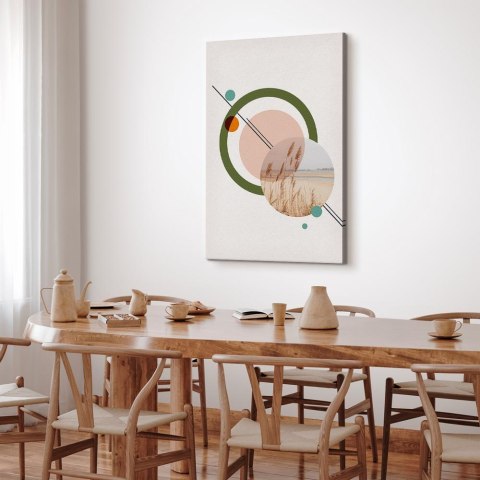 Obraz - Geometryczny krajobraz (1-częściowy) pionowy 20x30 Akustyczny