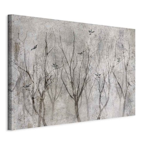 Obraz - Śpiew w lesie (1-częściowy) szeroki 90x60 Standard